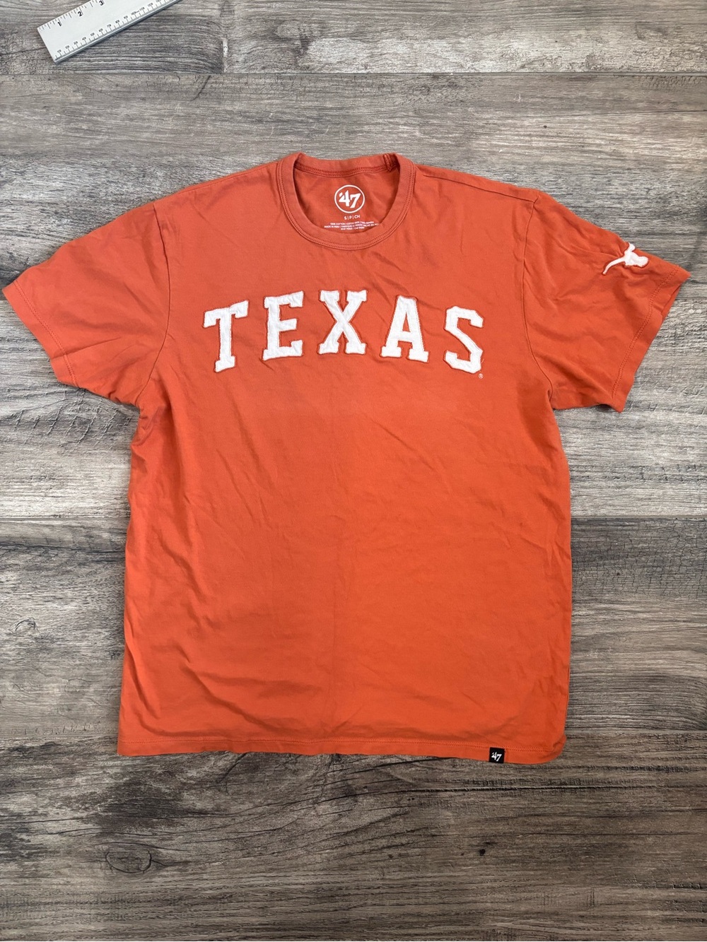 Burnt Orange Women Top with Longhorn Logo Pre-owned Sz:S #293